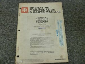 Ingersoll Rand P185wjd Parts Manual